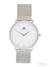 GotlandsKlockan Mesh Silver/Vit 40mm Unisexklocka, Vit tavla, Mesharmband gk-18-sil-mesh