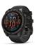 GARMIN fenix 8 AMOLED Sapphire 47mm 010-02904-21 Smartwatch Kolfärgad grå DLC-titanium med svart/pärlgrått silikonband