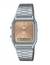 CASIO Vintage Edgy 30mm AQ-230A-4AMQYES Analogt/digitalt urverk, Orange tavla, Självjusterande armband